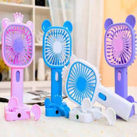Mini Portable USB Hand Fan Built-In Rechargable Battery