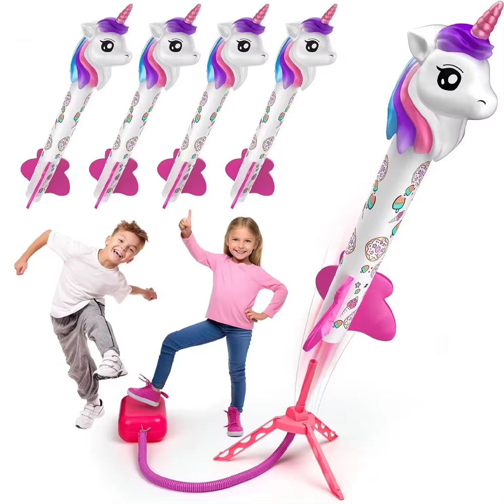 (NET) Unicorn Rocket Launcher for Kids