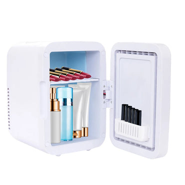 (Net) 4 Liter Mini Fridge Portable Cooler Warmer Makeup Skincare Refrigerator
