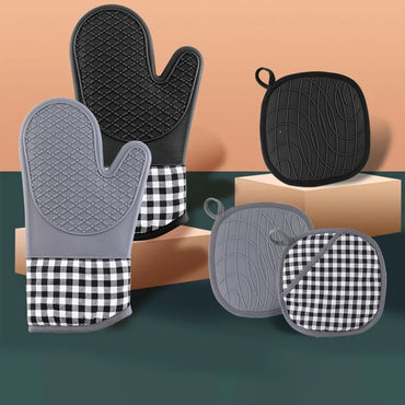 Non-slip Microwave Oven Gloves Single Oven Glove Kitchen Baking Tools Silicone Heat Insulated Proof