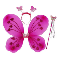 Fairy Princess Lovely Butterfly Wings With Wand & Head Band