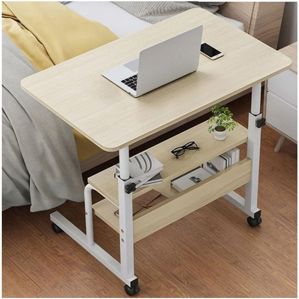 (Net) Overbed Table Laptop Computer Desk Standing Height Adjustable Study Table