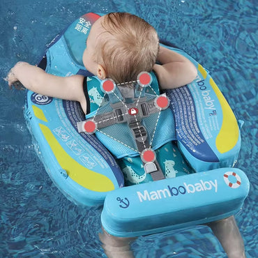 (Net) Mambobaby Pool Float With Canopy And Tail Steamship