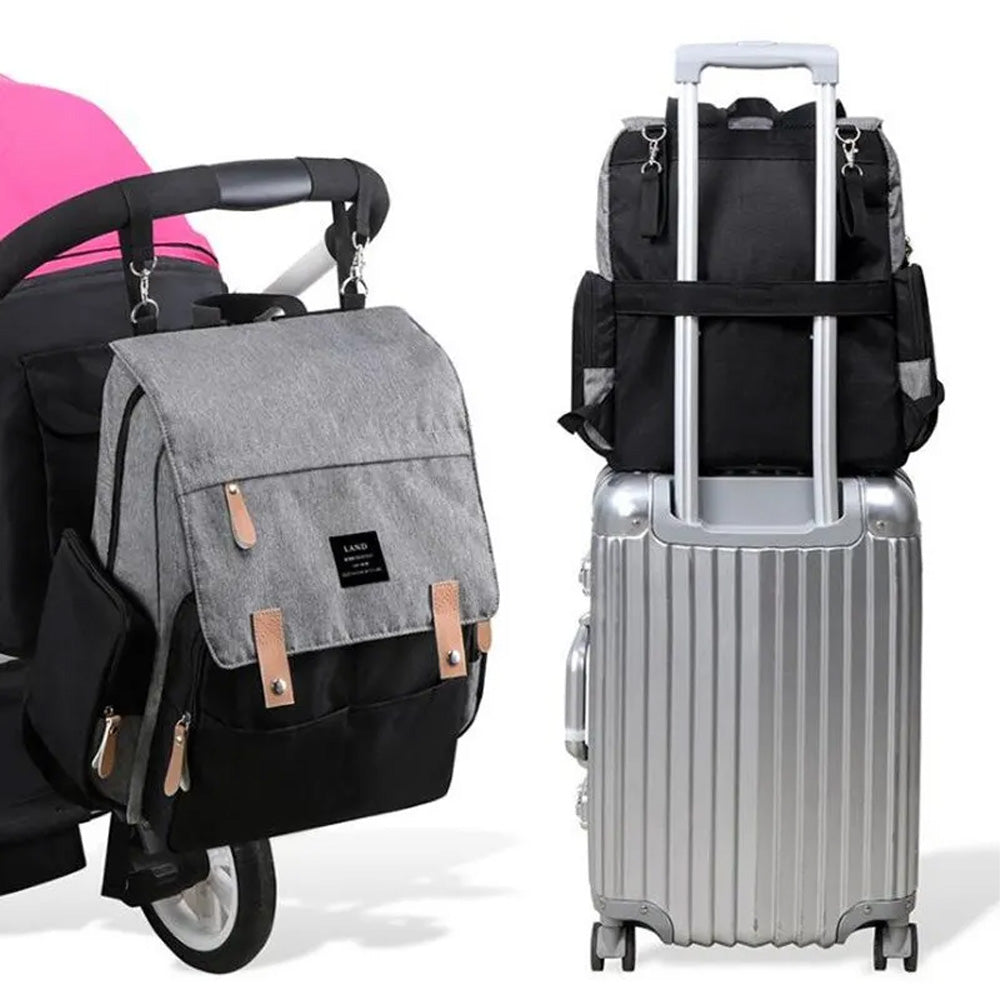 (Net) Multi-Functional Diaper Bag Backpack Travel Baby Nursing Bag Large Capacity Mommy Bag