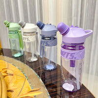 (NET) Double Drinking Way Sport Water Bottle With Silicone Bands 880 ML