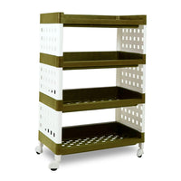(Net) 4-Layer Foldable Sliding Drawer Storage Bins - Your Ultimate Space-Saving Solution