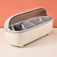 (net) Spice Bottle Four Compartment Condiment Spice Box,with Spoons,Suitable for Kitchen