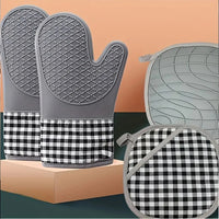 Non-slip Microwave Oven Gloves Single Oven Glove Kitchen Baking Tools Silicone Heat Insulated Proof