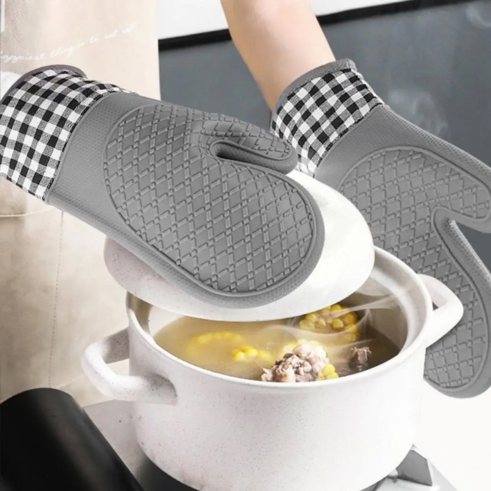 Non-slip Microwave Oven Gloves Single Oven Glove Kitchen Baking Tools Silicone Heat Insulated Proof