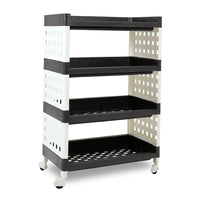 (Net) 4-Layer Foldable Sliding Drawer Storage Bins - Your Ultimate Space-Saving Solution