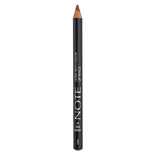 NOTE ULTRA RICH COLOR LIP PENCIL 08 TENDER PINK - Karout Online -Karout Online Shopping In lebanon - Karout Express Delivery 