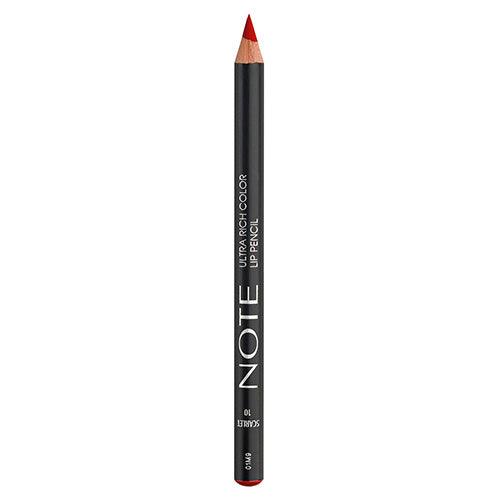 NOTE ULTRA RICH COLOR LIP PENCIL 10 SCARLET - Karout Online -Karout Online Shopping In lebanon - Karout Express Delivery 