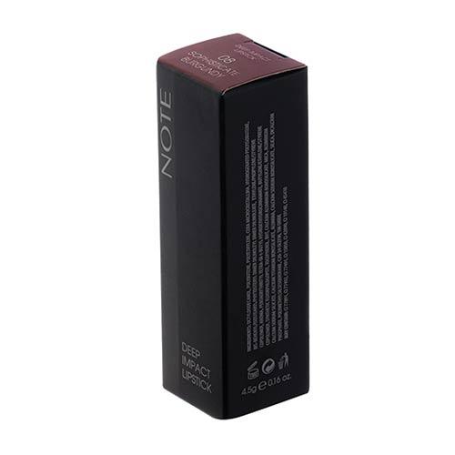 NOTE DEEP IMPACT LIPSTICK 08 SOPHISTICATE BURGUNDY - Karout Online -Karout Online Shopping In lebanon - Karout Express Delivery 