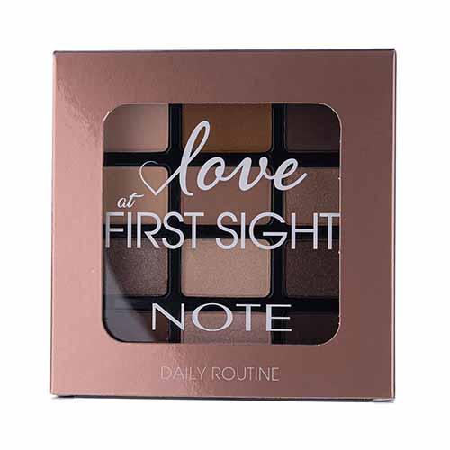 NOTE Love At First Sight Eyeshadow Palette 201 DAILY ROUTINE - Karout Online -Karout Online Shopping In lebanon - Karout Express Delivery 
