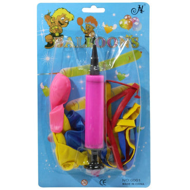Balloons Sets With Hand Pump Pink Birthday & Party Supplies