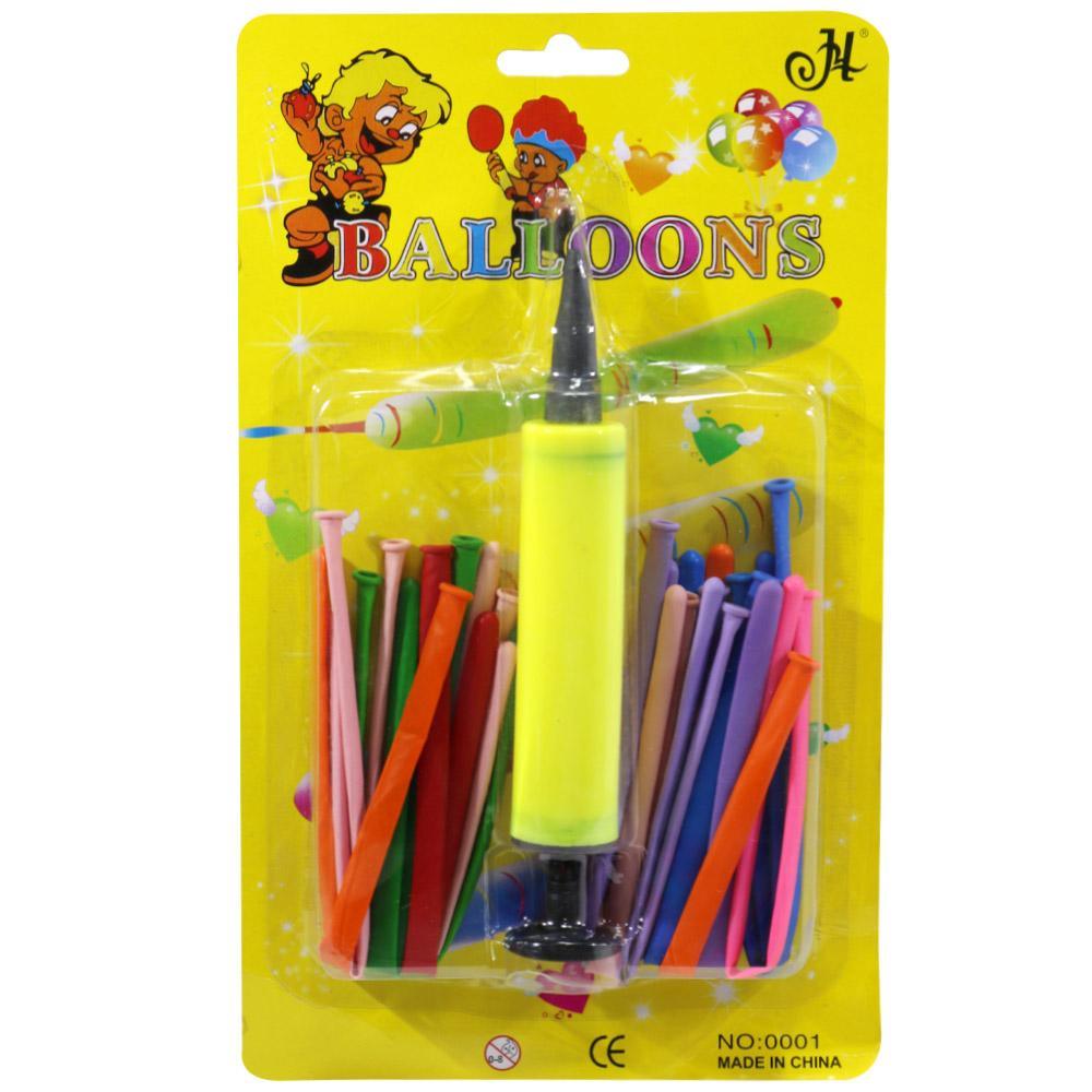 Balloons Sets With Hand Pump Yellow Birthday & Party Supplies