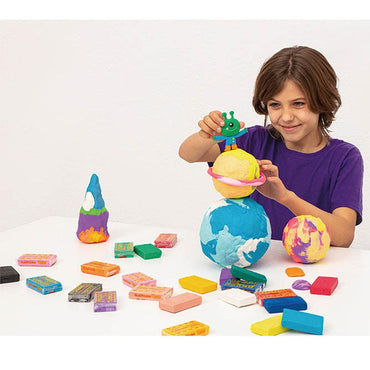 Jovi Plastilina Modelling Clay Set Of 30 Bars 50g Each 6 Neon Colors - Karout Online -Karout Online Shopping In lebanon - Karout Express Delivery 