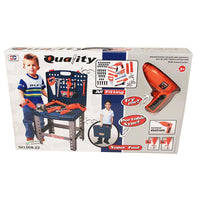Quality Super Tool Set With Folding Work Bench Workshop Drill Toys & Baby
