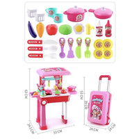 2 in 1 Little Chef Kitchen Play Set Big with Light and Sound.