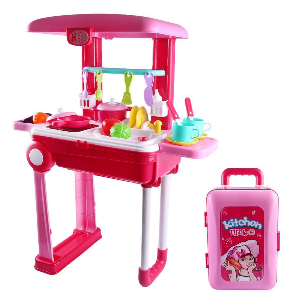 2 in 1 Little Chef Kitchen Play Set Big with Light and Sound.