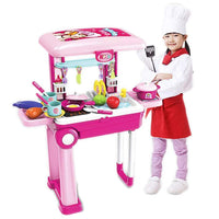 2 in 1 Little Chef Kitchen Play Set Big with Light and Sound.