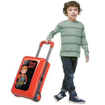 Deluxe Tool 2 in 1 Travel Suitcase Tool Set for Children.