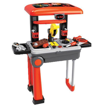 Deluxe Tool 2 in 1 Travel Suitcase Tool Set for Children.