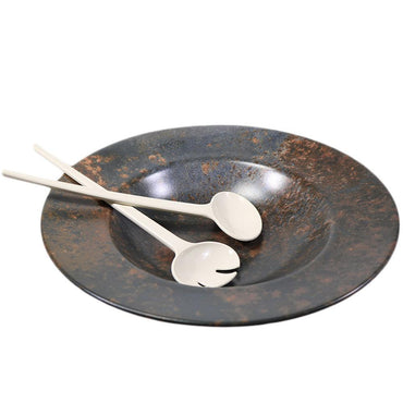 Keramika Ceramic Salad Bowl with Spoon / 1001 - Karout Online -Karout Online Shopping In lebanon - Karout Express Delivery 