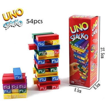 Uno Stacko Stacking Jenga Game.