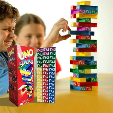 Uno Stacko Stacking Jenga Game.