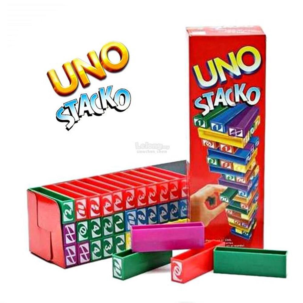 Uno Stacko Stacking Jenga Game