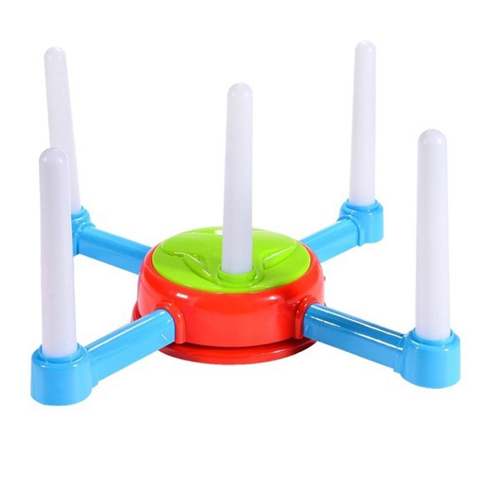 Electric Rotating Ring Toss Game with Lights and Music Children Family Game.