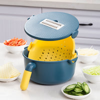 **NET**Multifunction Adjustable Vegetable Cutter with Drain Basket 9 in 1