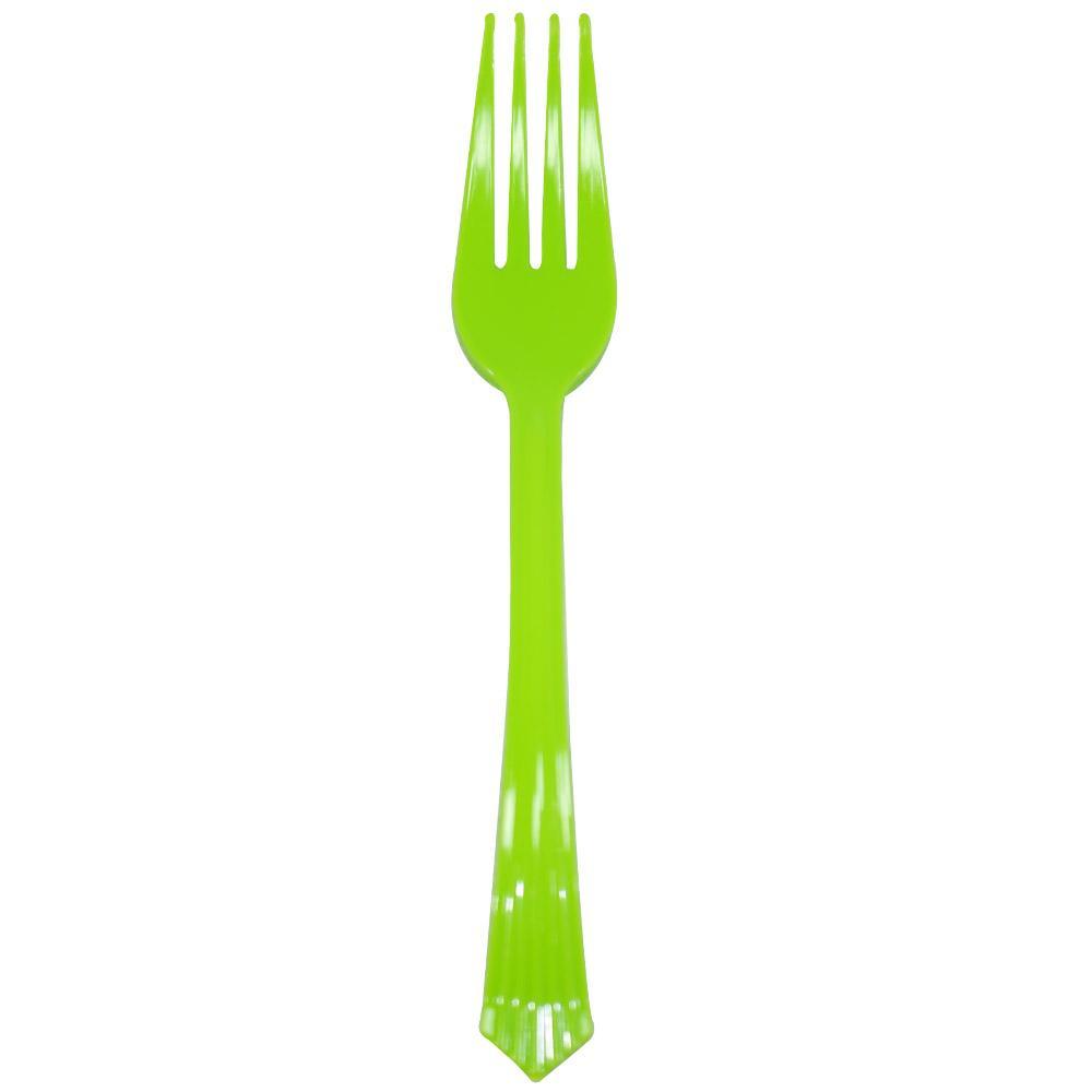 Plastic Cutlery Spoon/ Forks H-917/h-918/130203 Fork / Green Cleaning & Household