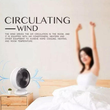 Shop Online Rechargeable Portable Table Fan 3 Speeds with Led Light / QG-5590 - Karout Online Shopping In lebanon