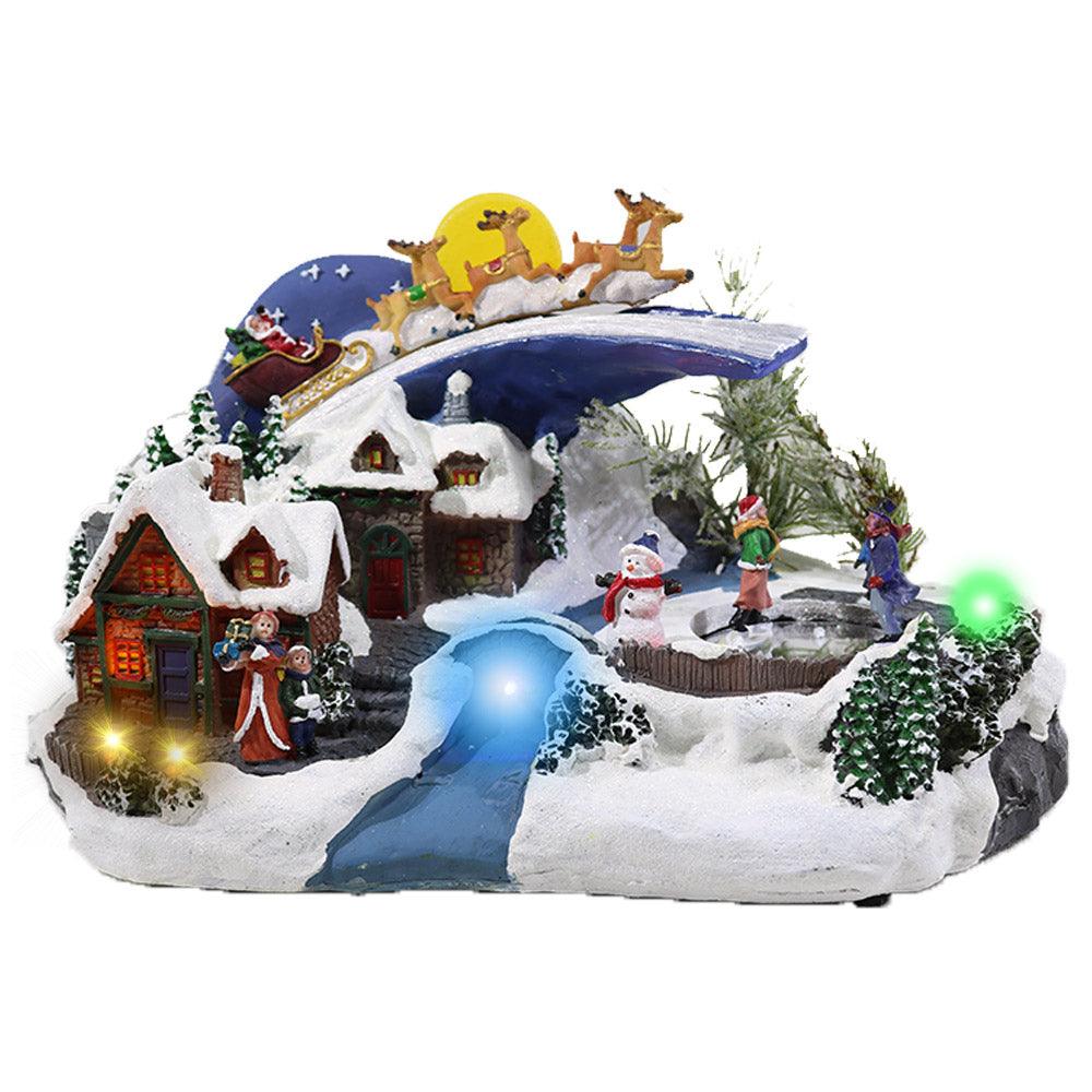 Musical & Lighted Up Christmas Village / Q-823 - Karout Online -Karout Online Shopping In lebanon - Karout Express Delivery 