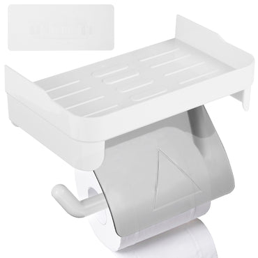 **NET**Toilet Paper Holder With Shelf Wall Mounted Organizer
