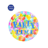 Party Time- Paper Plates 23 cm (10 PCS).