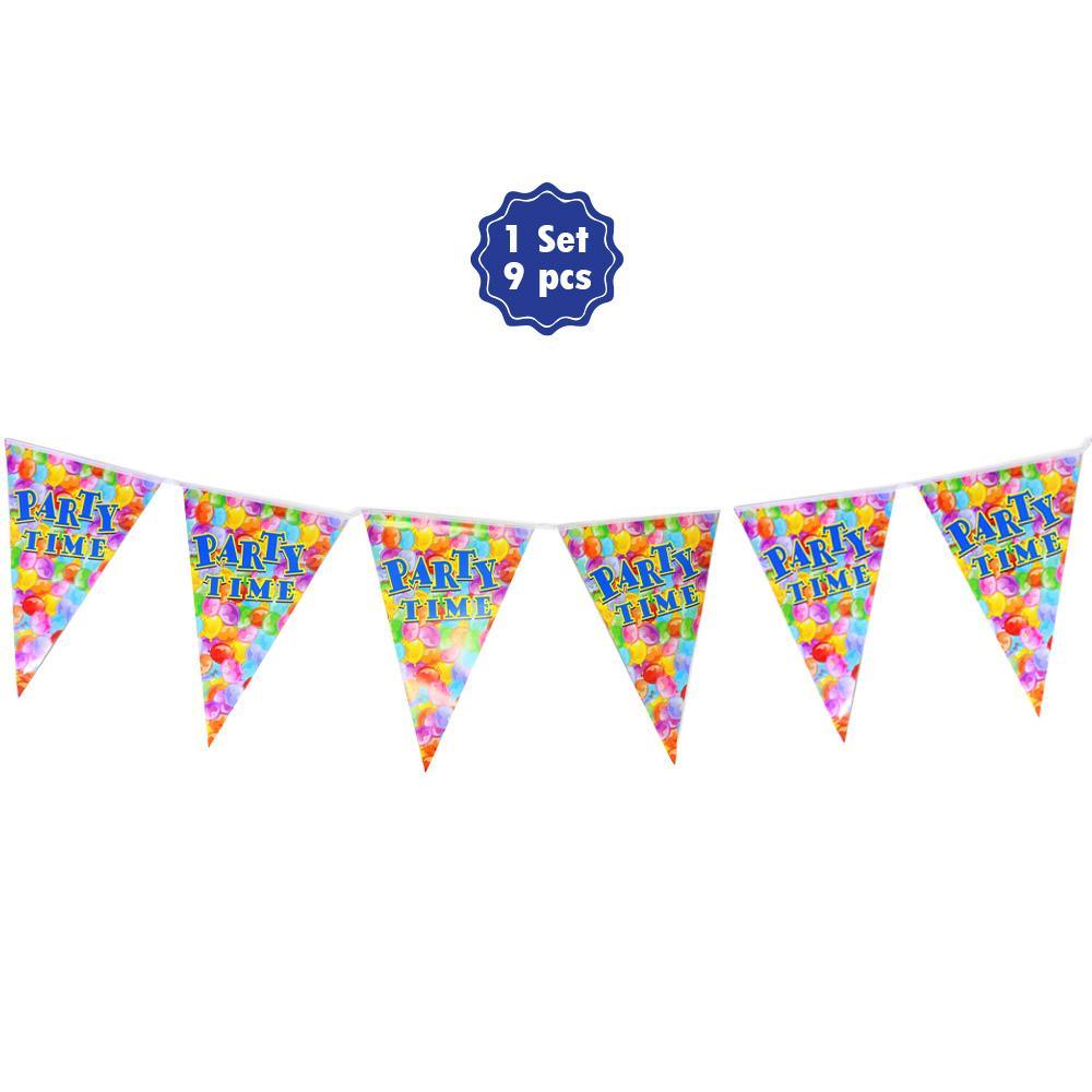Party Time- Flag Banner (9pcs).