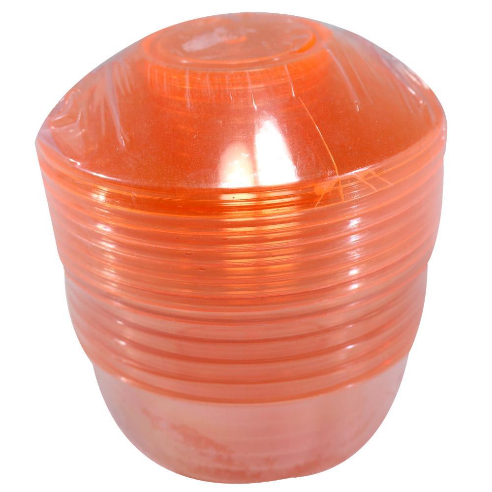 Colored Jelly Cup With Cover ( 8 Pcs) Cleaning & Household