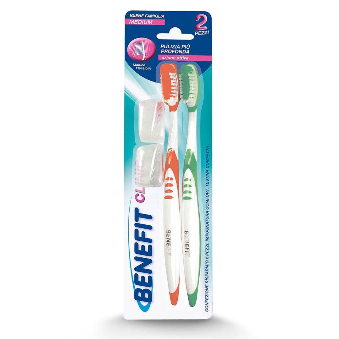 Benefit Double Tri-Action Toothbrush x 2 pcs - Karout Online -Karout Online Shopping In lebanon - Karout Express Delivery 