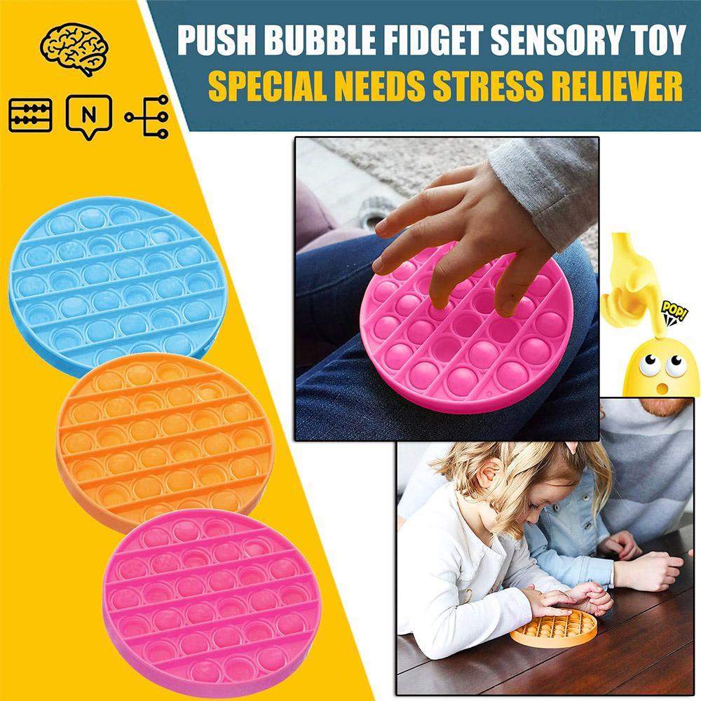 Colplay Pop Pop Fidget Toys,Push Pop Bubble Fidget Sensory Toy (Round) - Karout Online