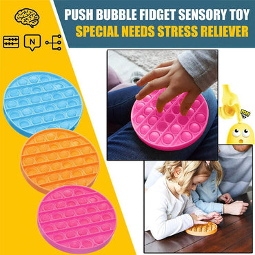 Colplay Pop Pop Fidget Toys,Push Pop Bubble Fidget Sensory Toy (Square) - Karout Online