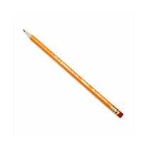 Faber Castell Blacklead Pencil With Rubber HB Yellow - 12 Pieces / 210093 - Karout Online -Karout Online Shopping In lebanon - Karout Express Delivery 