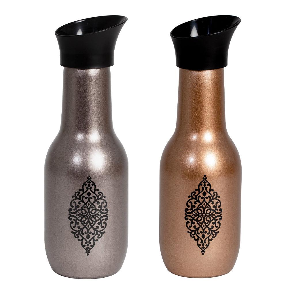 Herevin Water Bottle Metallic Design / 1000 ml - Karout Online -Karout Online Shopping In lebanon - Karout Express Delivery 
