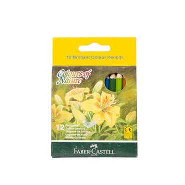 Faber Castell Short Color Pencils 12 Pieces - Karout Online -Karout Online Shopping In lebanon - Karout Express Delivery 