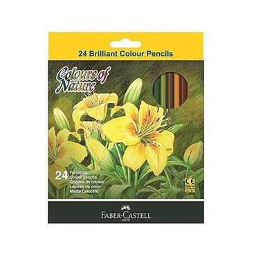 Faber Castle Long Color Pencils 24 Pieces / 44229 - Karout Online -Karout Online Shopping In lebanon - Karout Express Delivery 