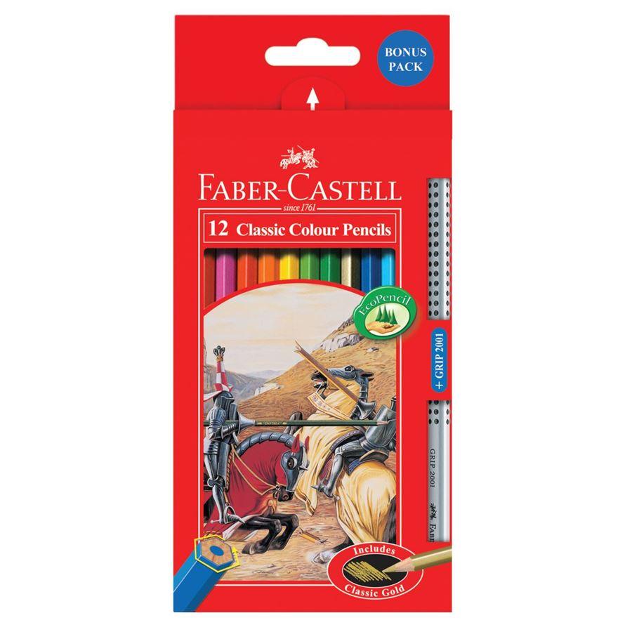 Faber Castle 12 Classic Color Pencils / 158523 - Karout Online -Karout Online Shopping In lebanon - Karout Express Delivery 