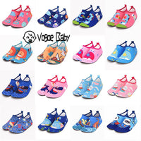 Kids Slippers Quick Dry Kids Water Swimming Shoes with Heel Child Water Socks Cartoon