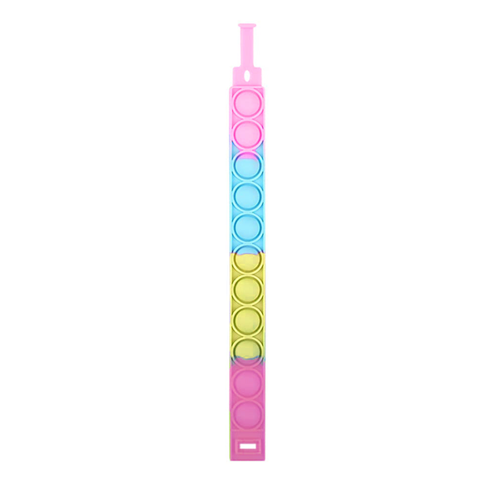 Push Pop Bubble Colored Pop It Fidget Toy 20CM Bracelet / 22FK159